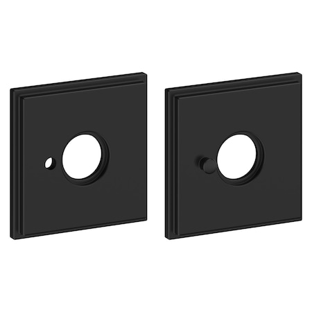 Baldwin Privacy Rosettes Satin Black R050.190.PV